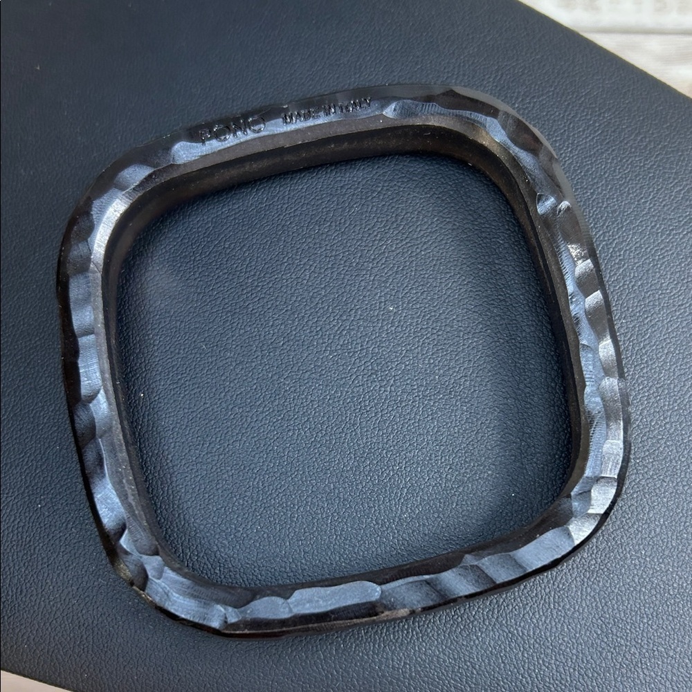 Pono Gray Textured Square Bracelet